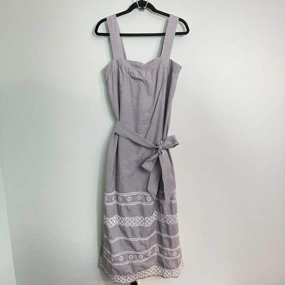 Vineyard Vines Dresses & Skirts - Vineyard Vines Women's Black & White Striped Embroidered Maxi Dress Size 6 NWT